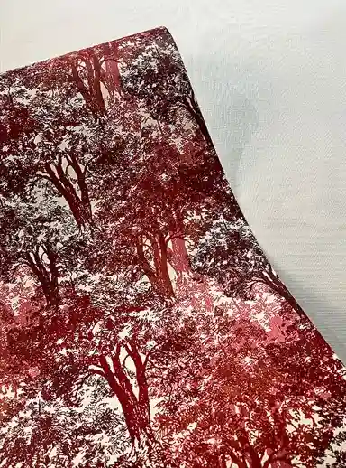 Kırmızı Ağaçlar Duvar Kağıdı 112015