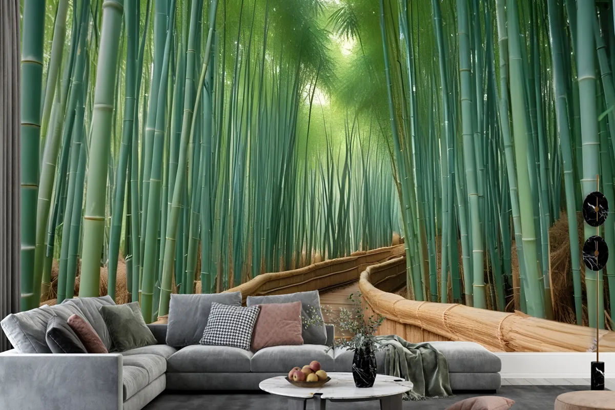 Bambu Ormanı Oasis Duvar Kağıdı 