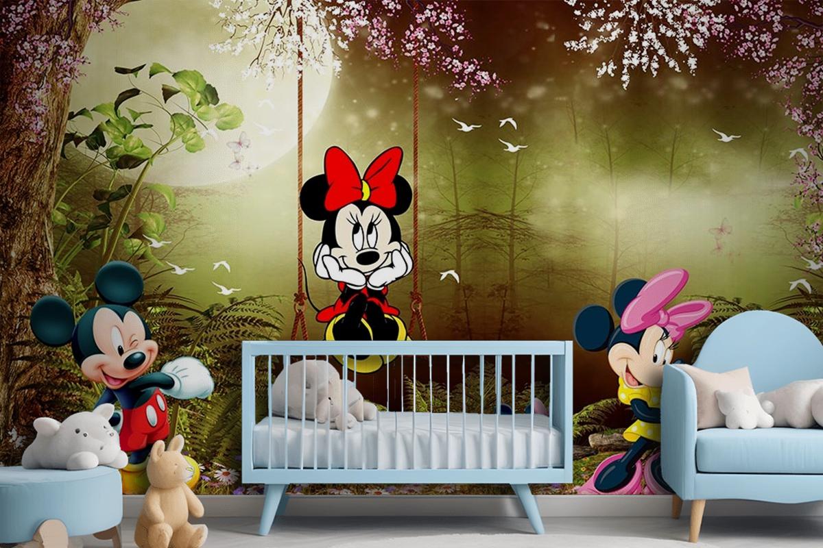 Çocuk Odası Duvar Kağıdı Mickey Mouse