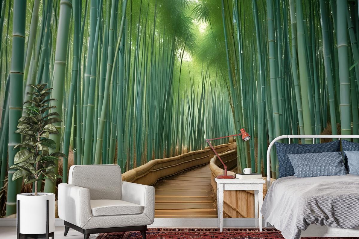 Bambu Ormanı Oasis Duvar Kağıdı 