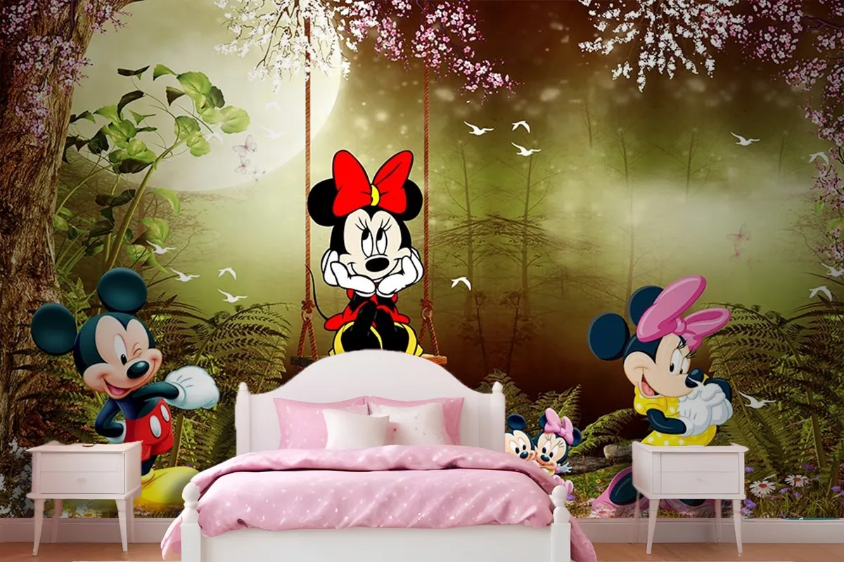 Çocuk Odası Duvar Kağıdı Mickey Mouse