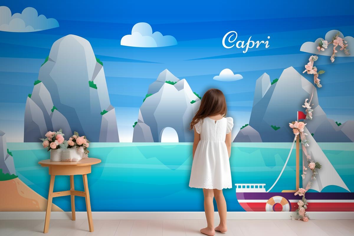 Gradyan Capri Çocuk Odası Duvar Kağıdı 