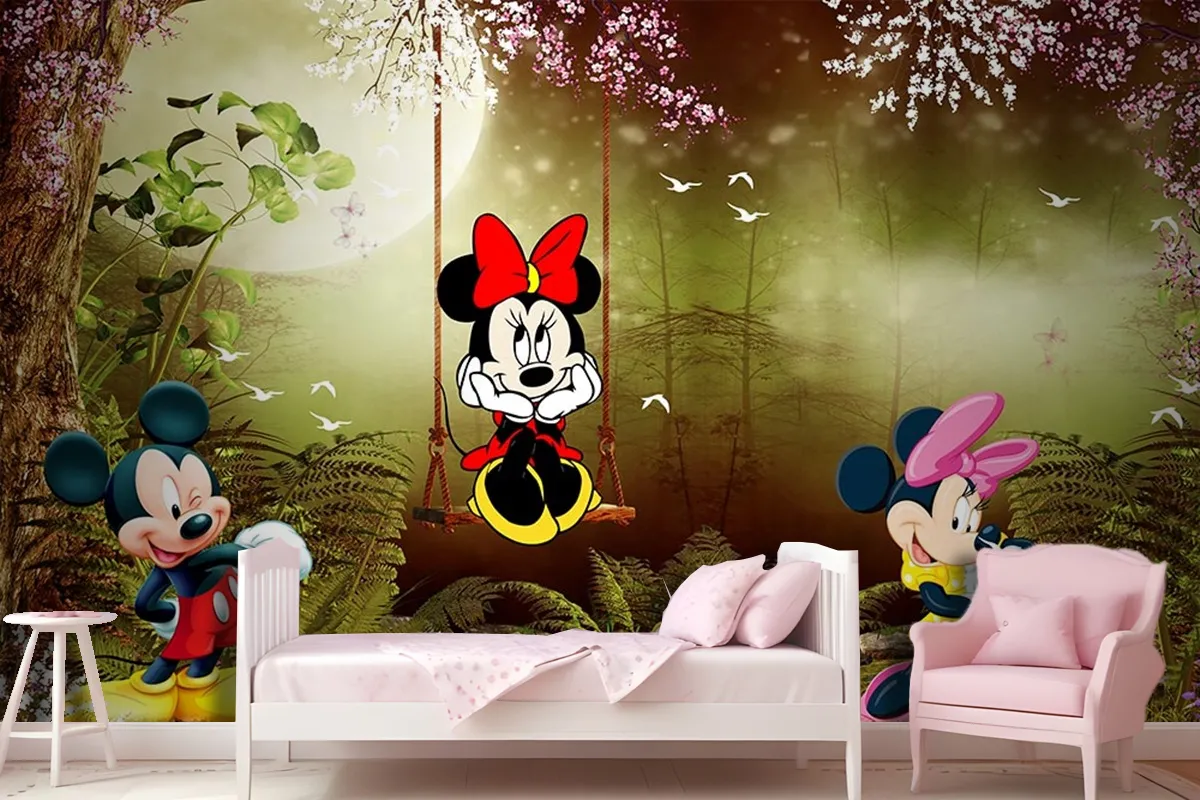 Çocuk Odası Duvar Kağıdı Mickey Mouse