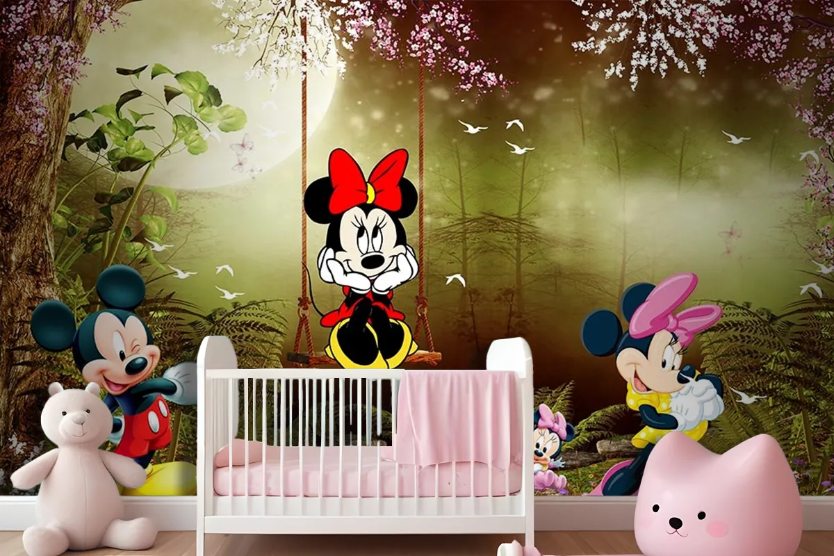 Çocuk Odası Duvar Kağıdı Mickey Mouse