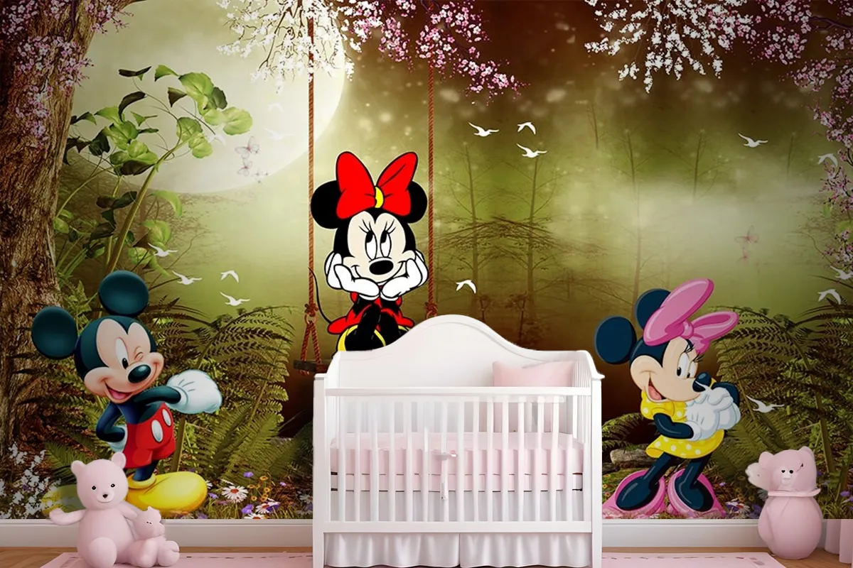 Çocuk Odası Duvar Kağıdı Mickey Mouse